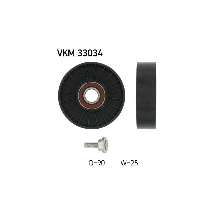 Kreipiantysis skriemulys, V formos rumbuotas diržas SKF VKM 33034