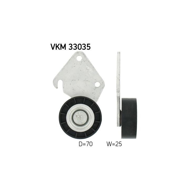 Kreipiantysis skriemulys, V formos rumbuotas diržas SKF VKM 33035