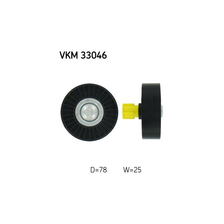 Kreipiantysis skriemulys, V formos rumbuotas diržas SKF VKM 33046