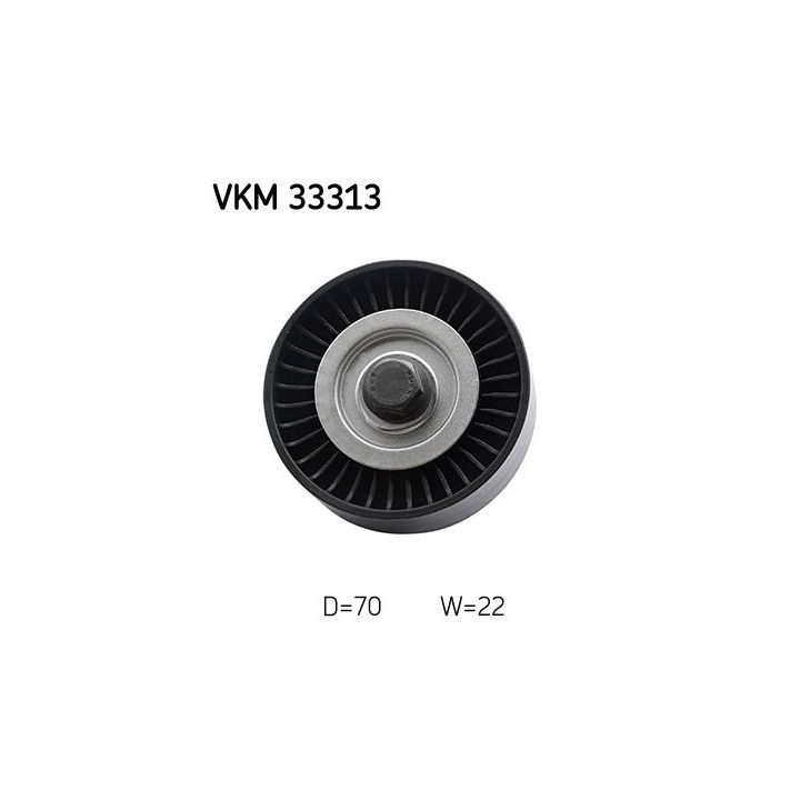 Kreipiantysis skriemulys, V formos rumbuotas diržas SKF VKM 33313