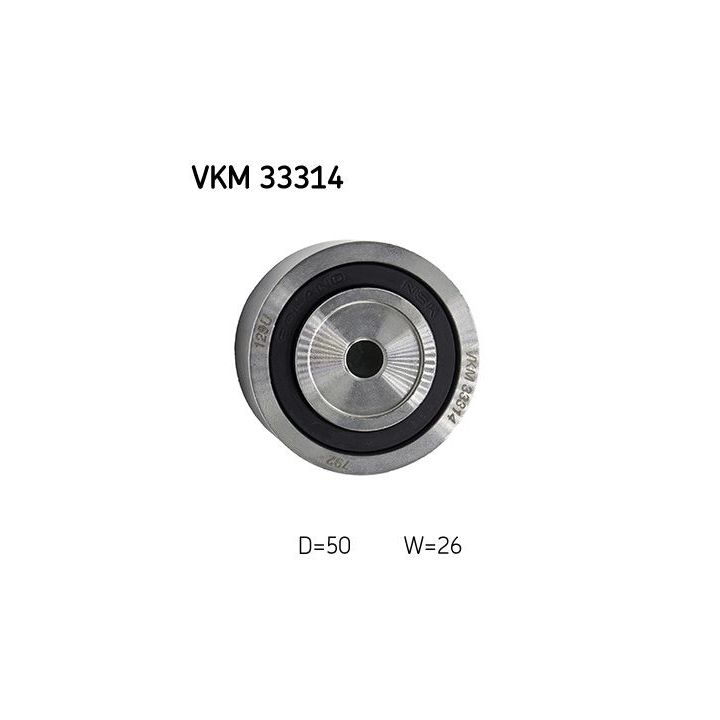 Kreipiantysis skriemulys, V formos rumbuotas diržas SKF VKM 33314