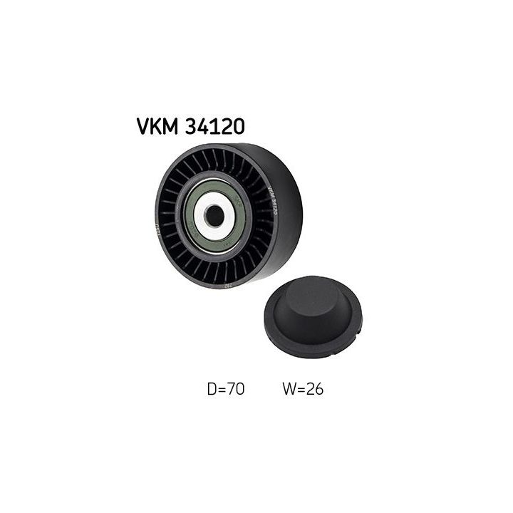 Kreipiantysis skriemulys, V formos rumbuotas diržas SKF VKM 34120