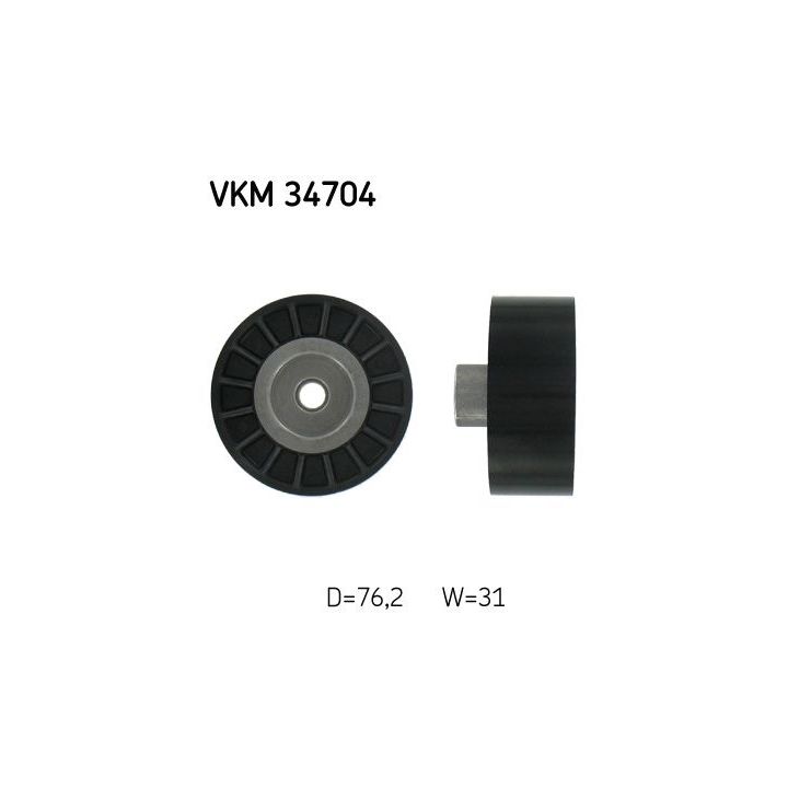 Kreipiantysis skriemulys, V formos rumbuotas diržas SKF VKM 34704