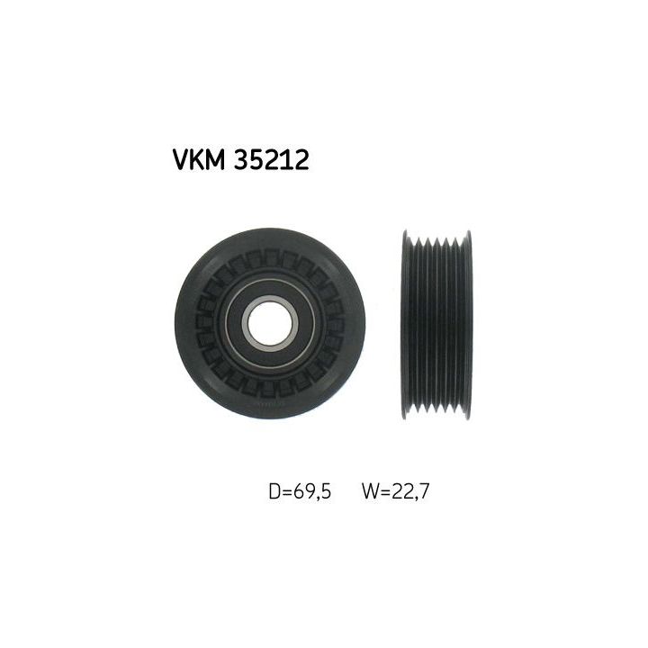 Kreipiantysis skriemulys, V formos rumbuotas diržas SKF VKM 35212