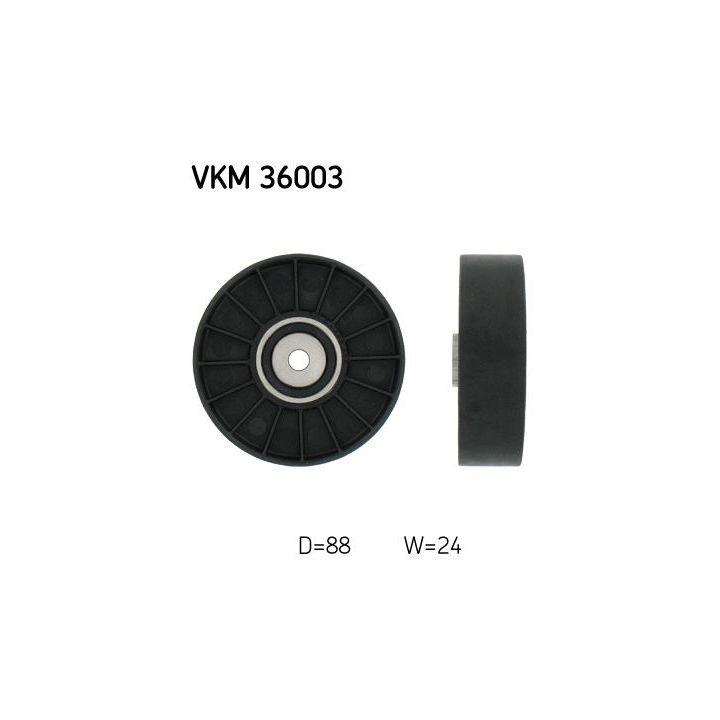 Kreipiantysis skriemulys, V formos rumbuotas diržas SKF VKM 36003