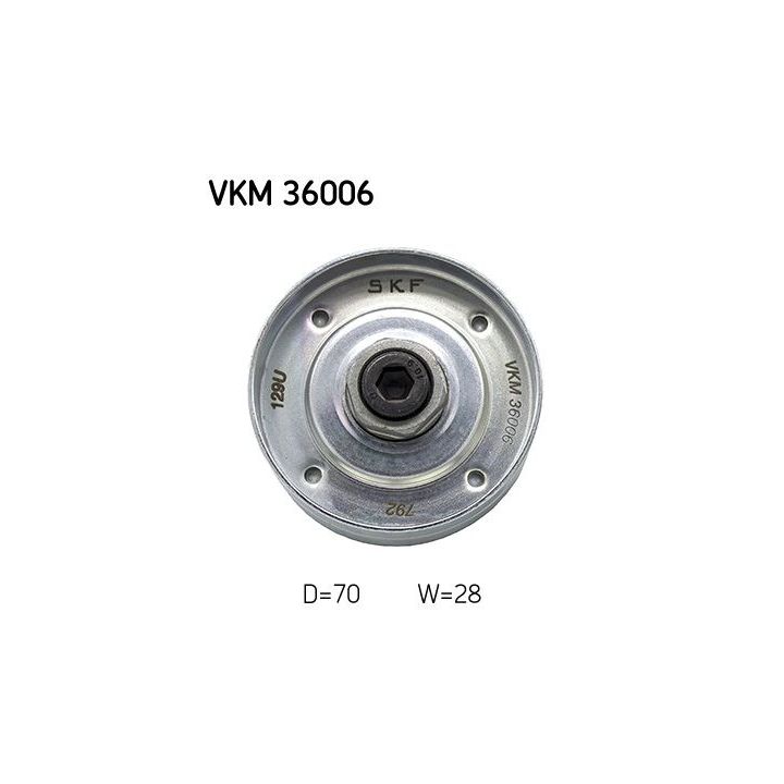 Kreipiantysis skriemulys, V formos rumbuotas diržas SKF VKM 36006