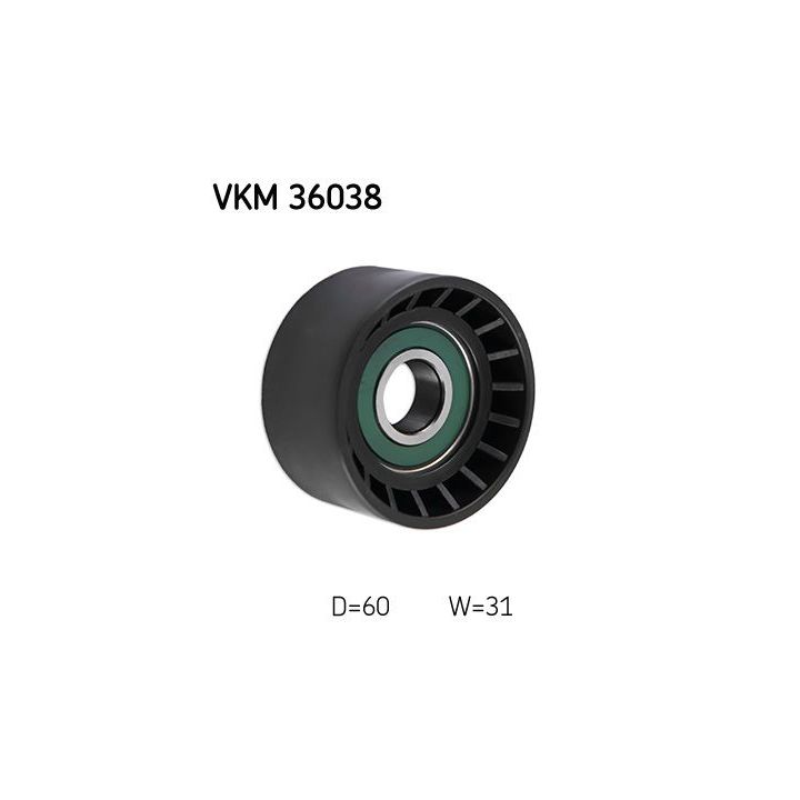 Kreipiantysis skriemulys, V formos rumbuotas diržas SKF VKM 36038