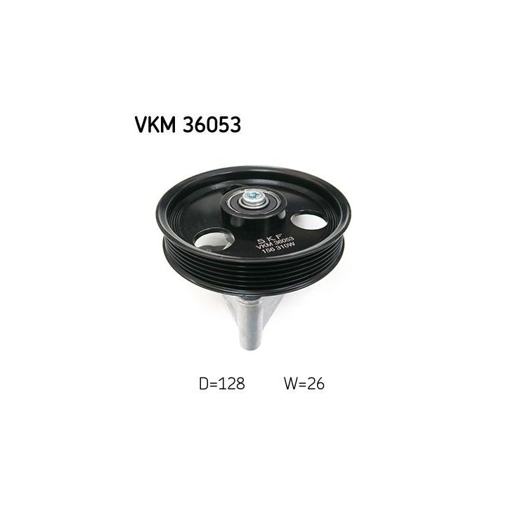 Kreipiantysis skriemulys, V formos rumbuotas diržas SKF VKM 36053