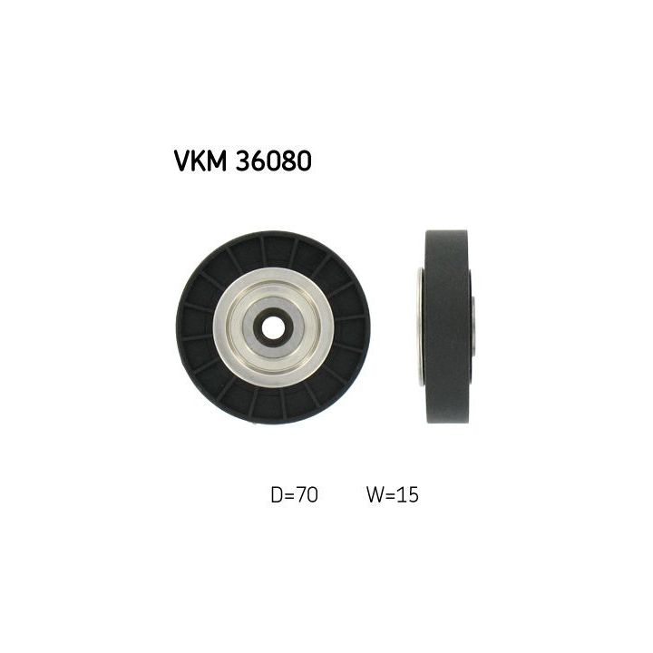 Kreipiantysis skriemulys, V formos rumbuotas diržas SKF VKM 36080