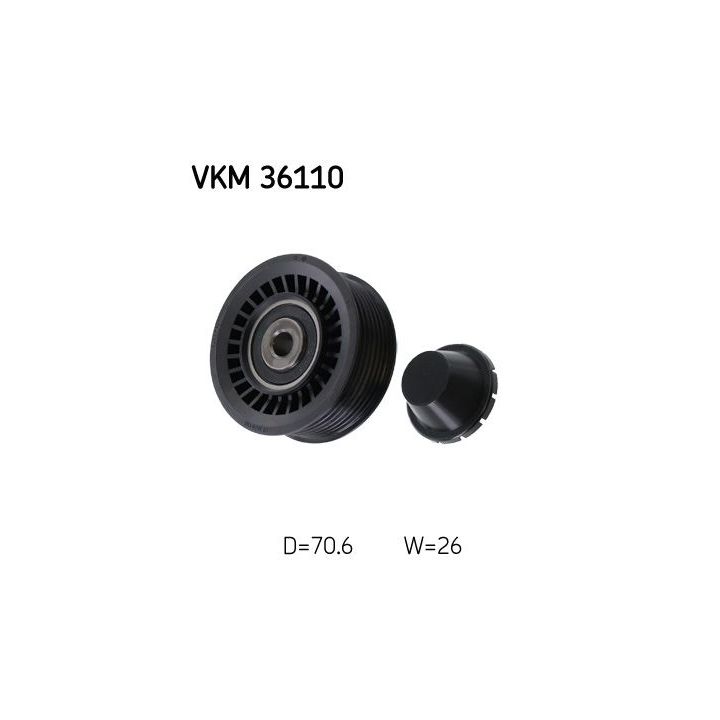 Kreipiantysis skriemulys, V formos rumbuotas diržas SKF VKM 36110