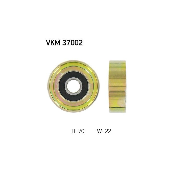 Kreipiantysis skriemulys, V formos rumbuotas diržas SKF VKM 37002