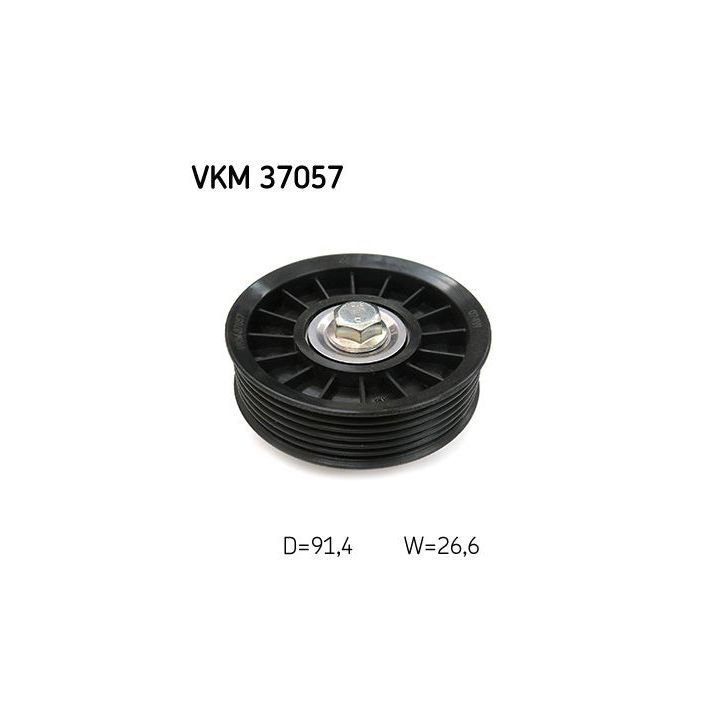 Kreipiantysis skriemulys, V formos rumbuotas diržas SKF VKM 37057