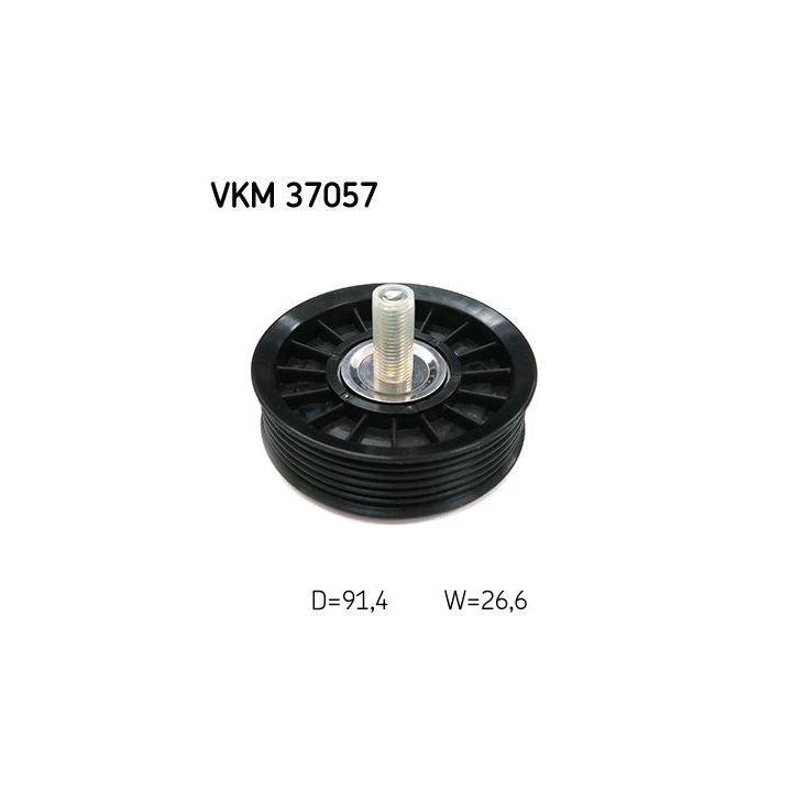 Kreipiantysis skriemulys, V formos rumbuotas diržas SKF VKM 37057