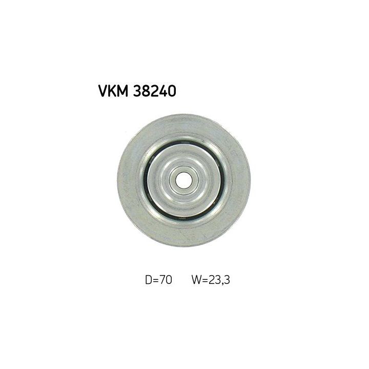 Kreipiantysis skriemulys, V formos rumbuotas diržas SKF VKM 38240