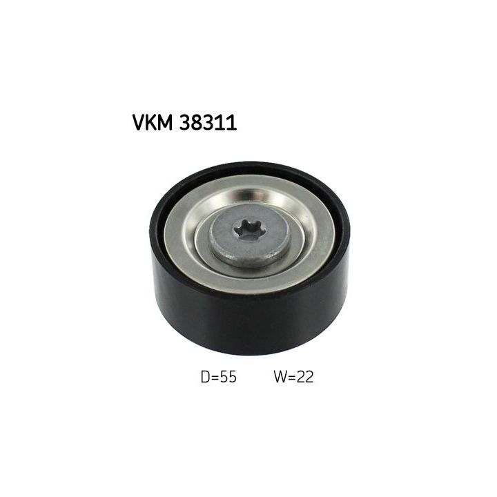 Kreipiantysis skriemulys, V formos rumbuotas diržas SKF VKM 38311