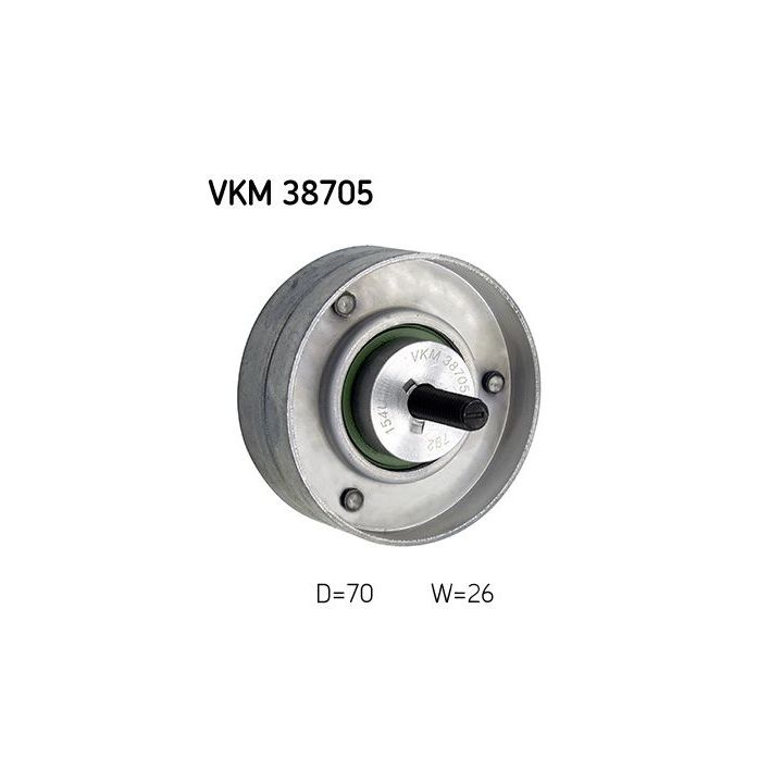 Kreipiantysis skriemulys, V formos rumbuotas diržas SKF VKM 38705