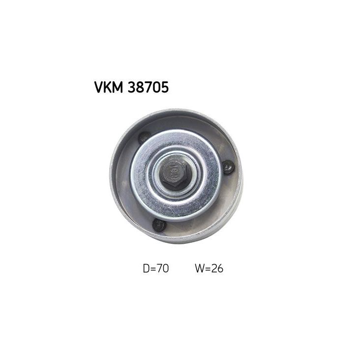 Kreipiantysis skriemulys, V formos rumbuotas diržas SKF VKM 38705