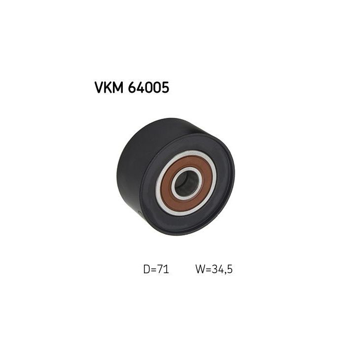 Kreipiantysis skriemulys, V formos rumbuotas diržas SKF VKM 64005