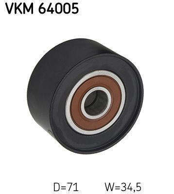 Kreipiantysis skriemulys, V formos rumbuotas diržas SKF VKM 64005