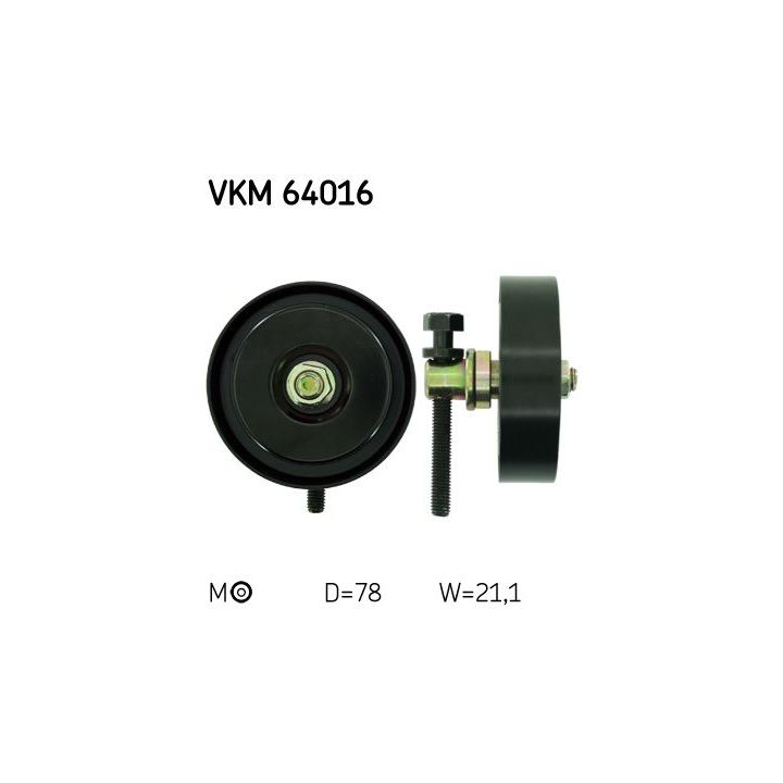 Kreipiantysis skriemulys, V formos rumbuotas diržas SKF VKM 64016