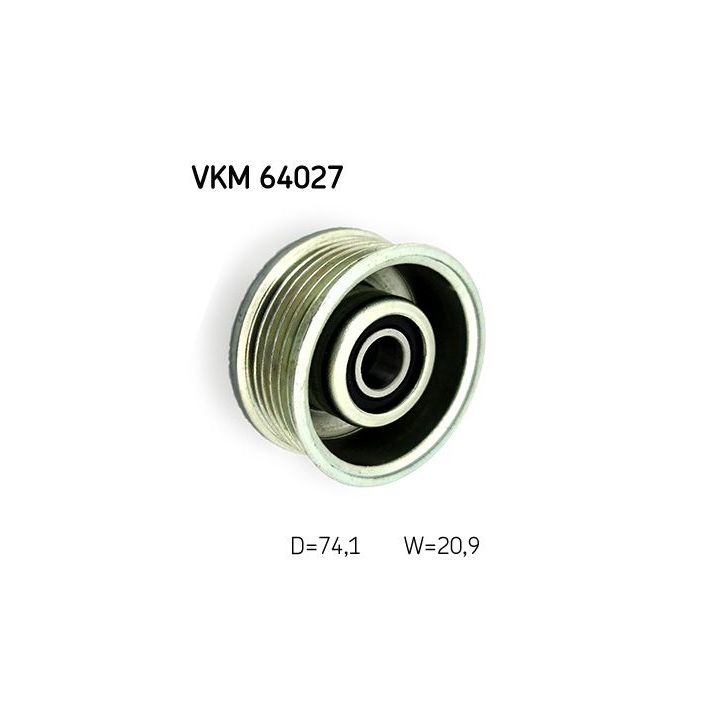 Kreipiantysis skriemulys, V formos rumbuotas diržas SKF VKM 64027