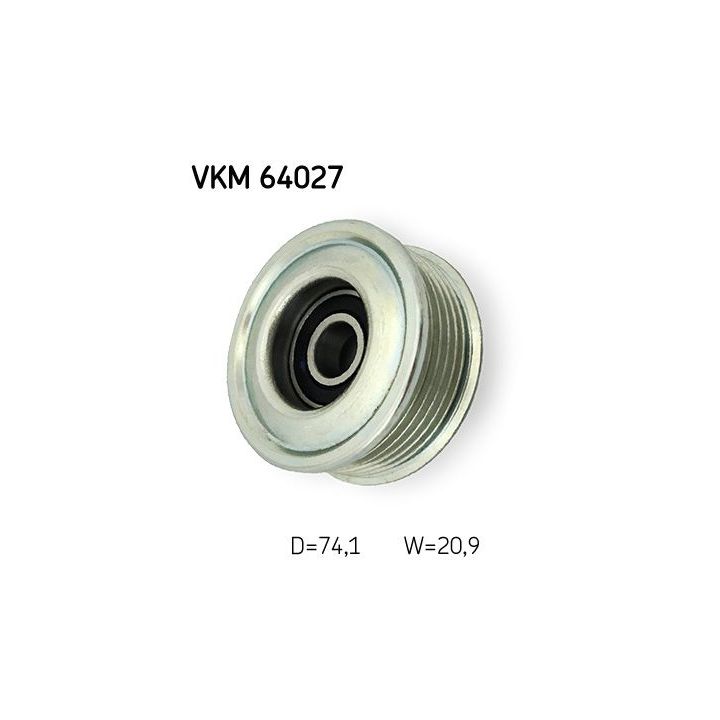 Kreipiantysis skriemulys, V formos rumbuotas diržas SKF VKM 64027