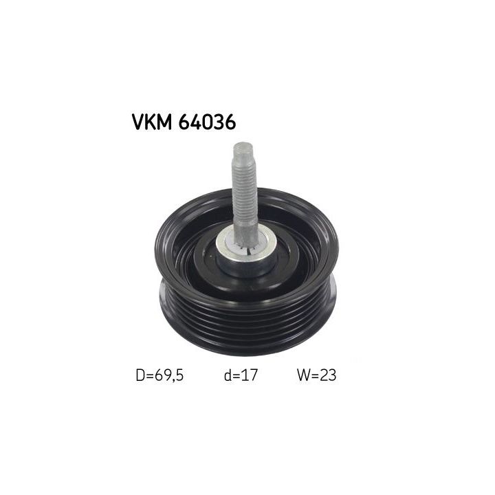 Kreipiantysis skriemulys, V formos rumbuotas diržas SKF VKM 64036
