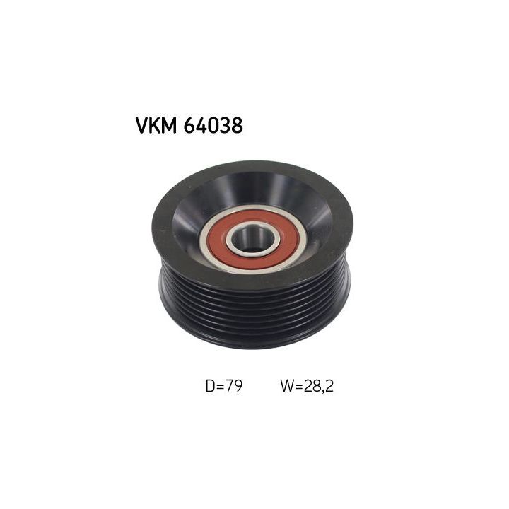 Kreipiantysis skriemulys, V formos rumbuotas diržas SKF VKM 64038