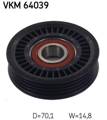 Kreipiantysis skriemulys, V formos rumbuotas diržas SKF VKM 64039