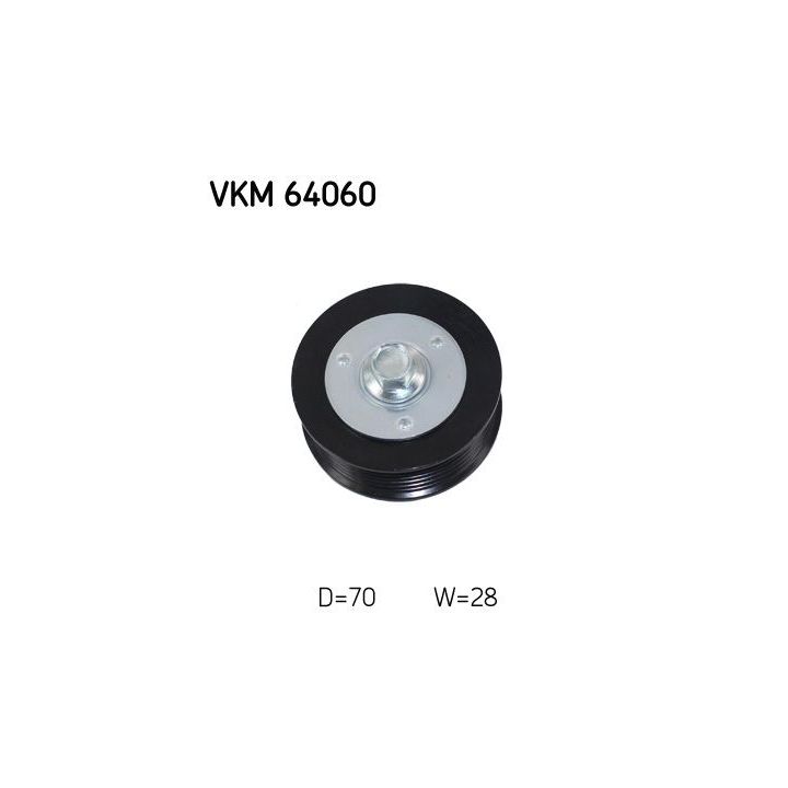 Kreipiantysis skriemulys, V formos rumbuotas diržas SKF VKM 64060