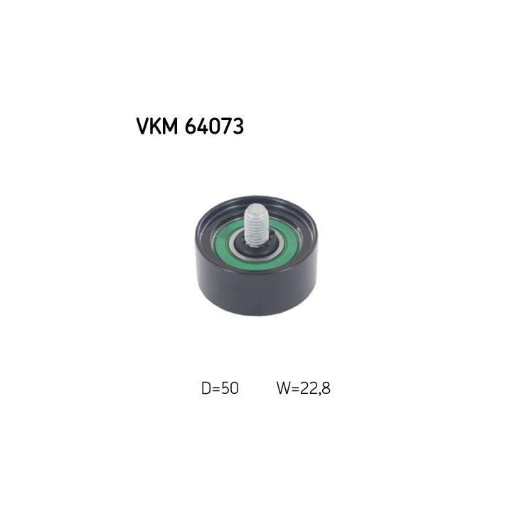 Kreipiantysis skriemulys, V formos rumbuotas diržas SKF VKM 64073