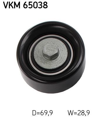 Kreipiantysis skriemulys, V formos rumbuotas diržas SKF VKM 65038