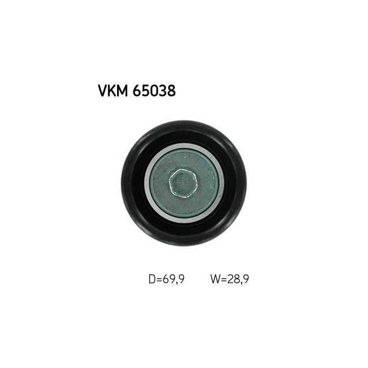 Kreipiantysis skriemulys, V formos rumbuotas diržas SKF VKM 65038