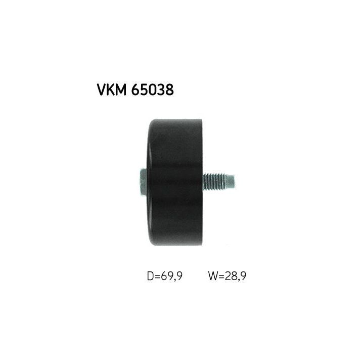 Kreipiantysis skriemulys, V formos rumbuotas diržas SKF VKM 65038