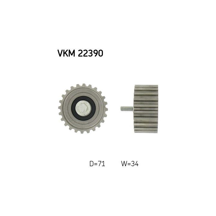 Kreipiantysis skriemulys, paskirstymo diržas SKF VKM 22390