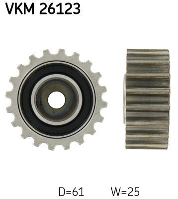 Kreipiantysis skriemulys, paskirstymo diržas SKF VKM 26123