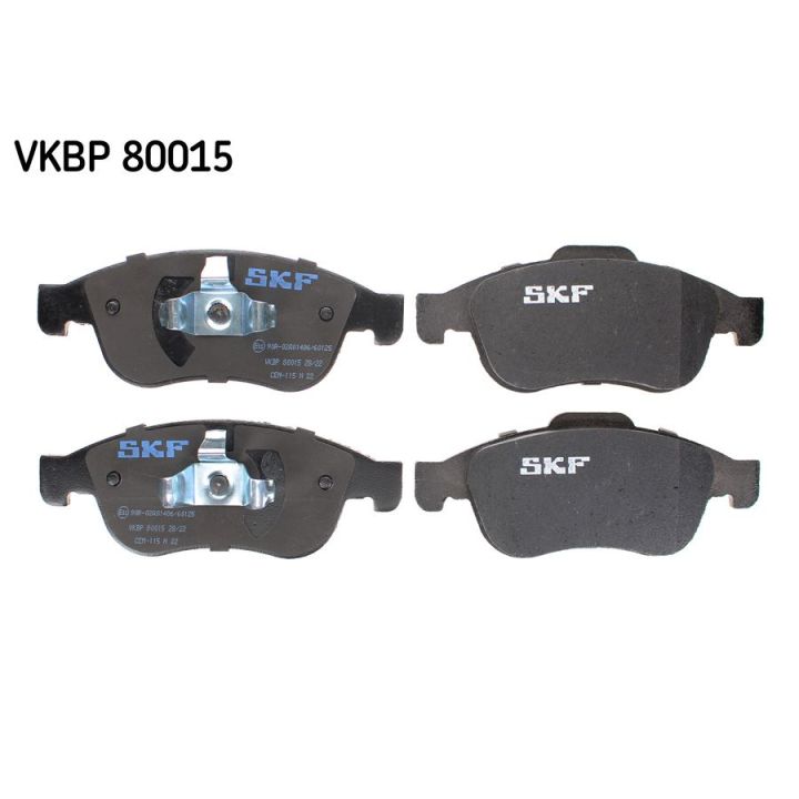 Stabdžių trinkelių rinkinys, diskinis stabdys SKF VKBP 80015