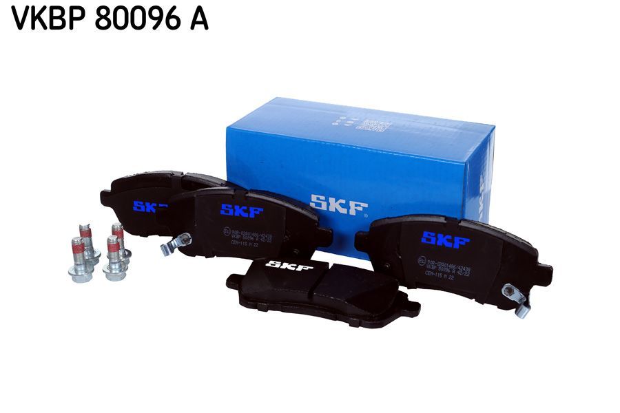 Stabdžių trinkelių rinkinys, diskinis stabdys SKF VKBP 80096 A