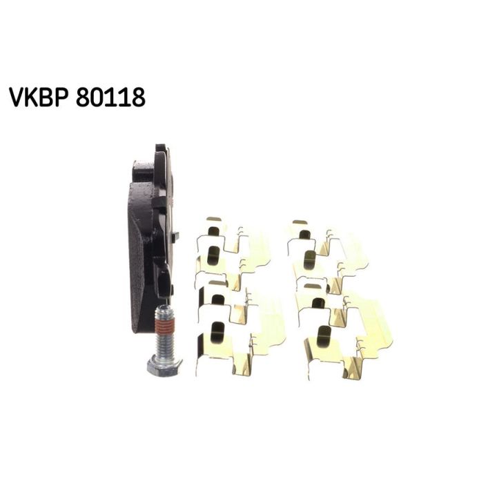 Stabdžių trinkelių rinkinys, diskinis stabdys SKF VKBP 80118