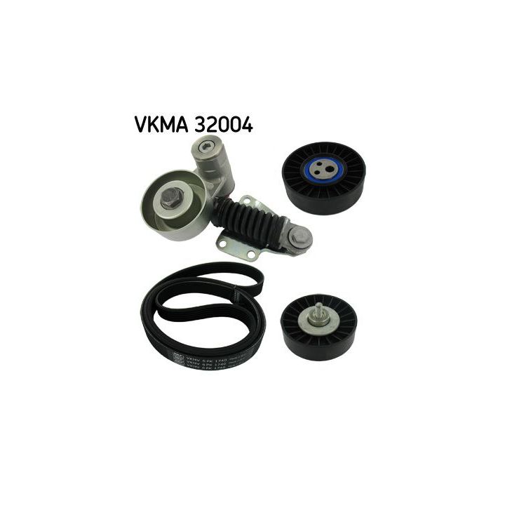V formos rumbuotas diržas, komplektas SKF VKMA 32004