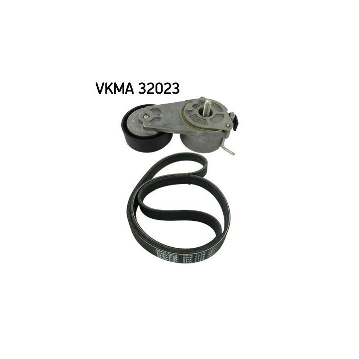 V formos rumbuotas diržas, komplektas SKF VKMA 32023