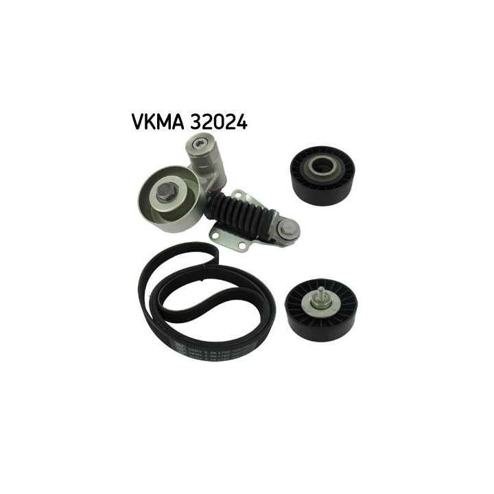 V formos rumbuotas diržas, komplektas SKF VKMA 32024