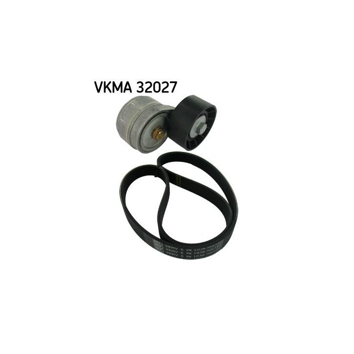 V formos rumbuotas diržas, komplektas SKF VKMA 32027