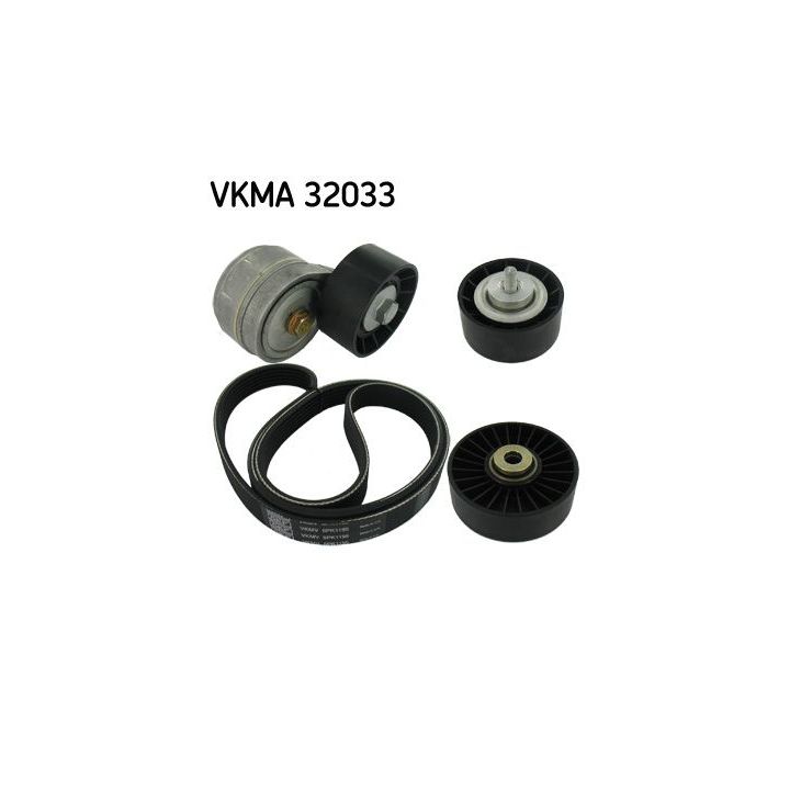 V formos rumbuotas diržas, komplektas SKF VKMA 32033