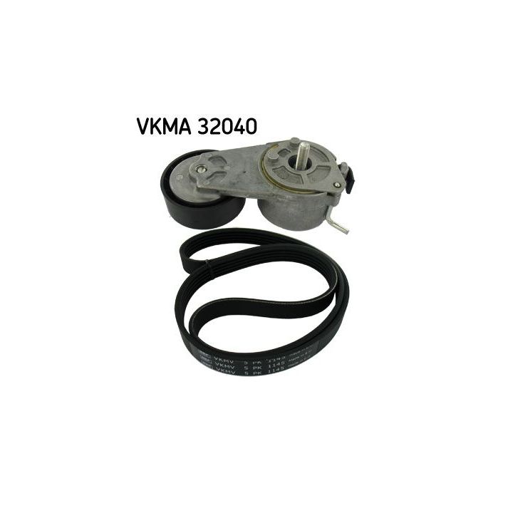 V formos rumbuotas diržas, komplektas SKF VKMA 32040