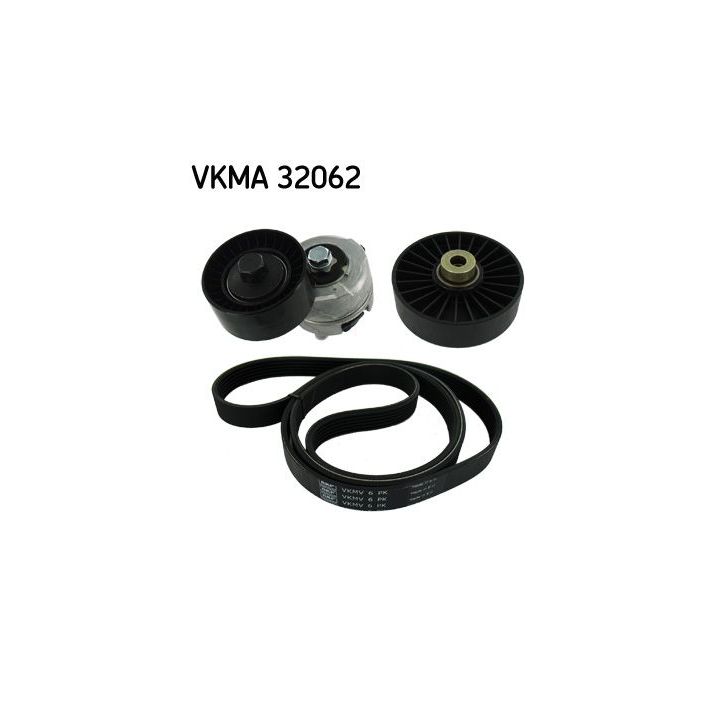V formos rumbuotas diržas, komplektas SKF VKMA 32062