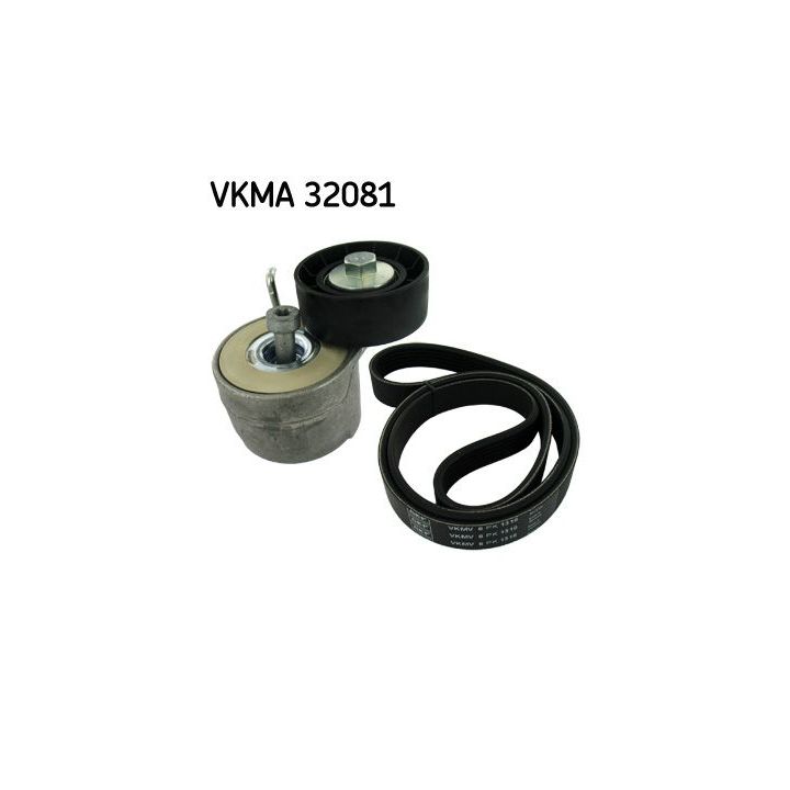 V formos rumbuotas diržas, komplektas SKF VKMA 32081