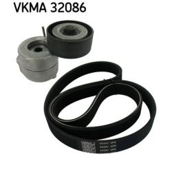 V formos rumbuotas diržas, komplektas SKF VKMA 32086