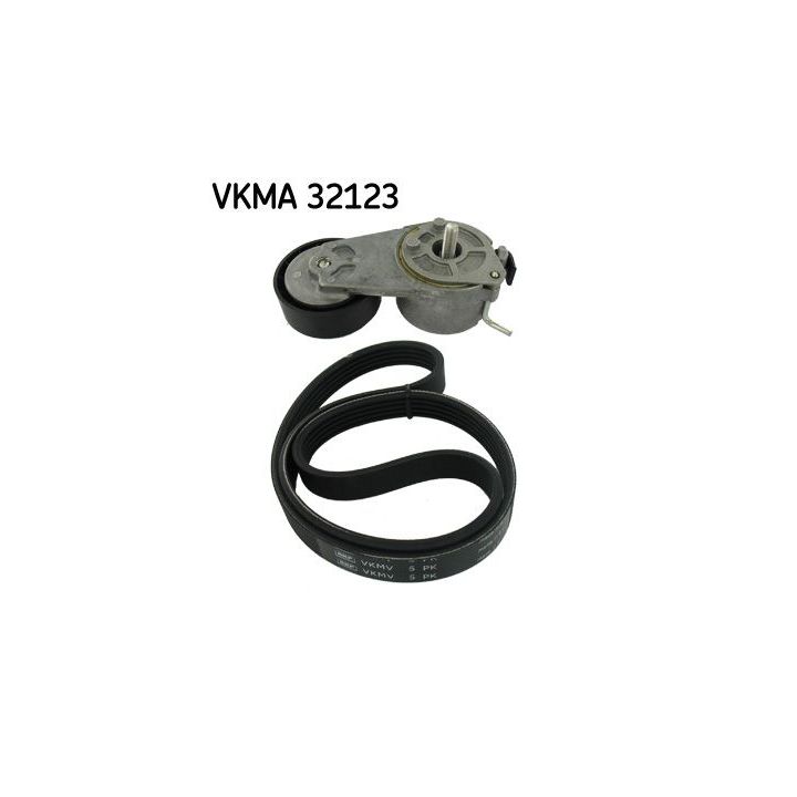 V formos rumbuotas diržas, komplektas SKF VKMA 32123