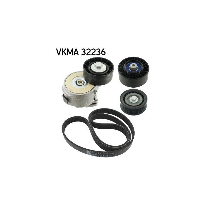 V formos rumbuotas diržas, komplektas SKF VKMA 32236